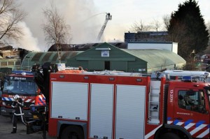 Flinke brand Zeeburgereiland