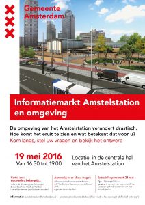 Poster infomarkt Amstelstation