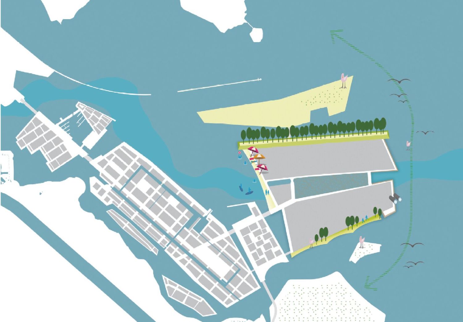 Strandeiland krijgt 8000 woningen en een groot strand