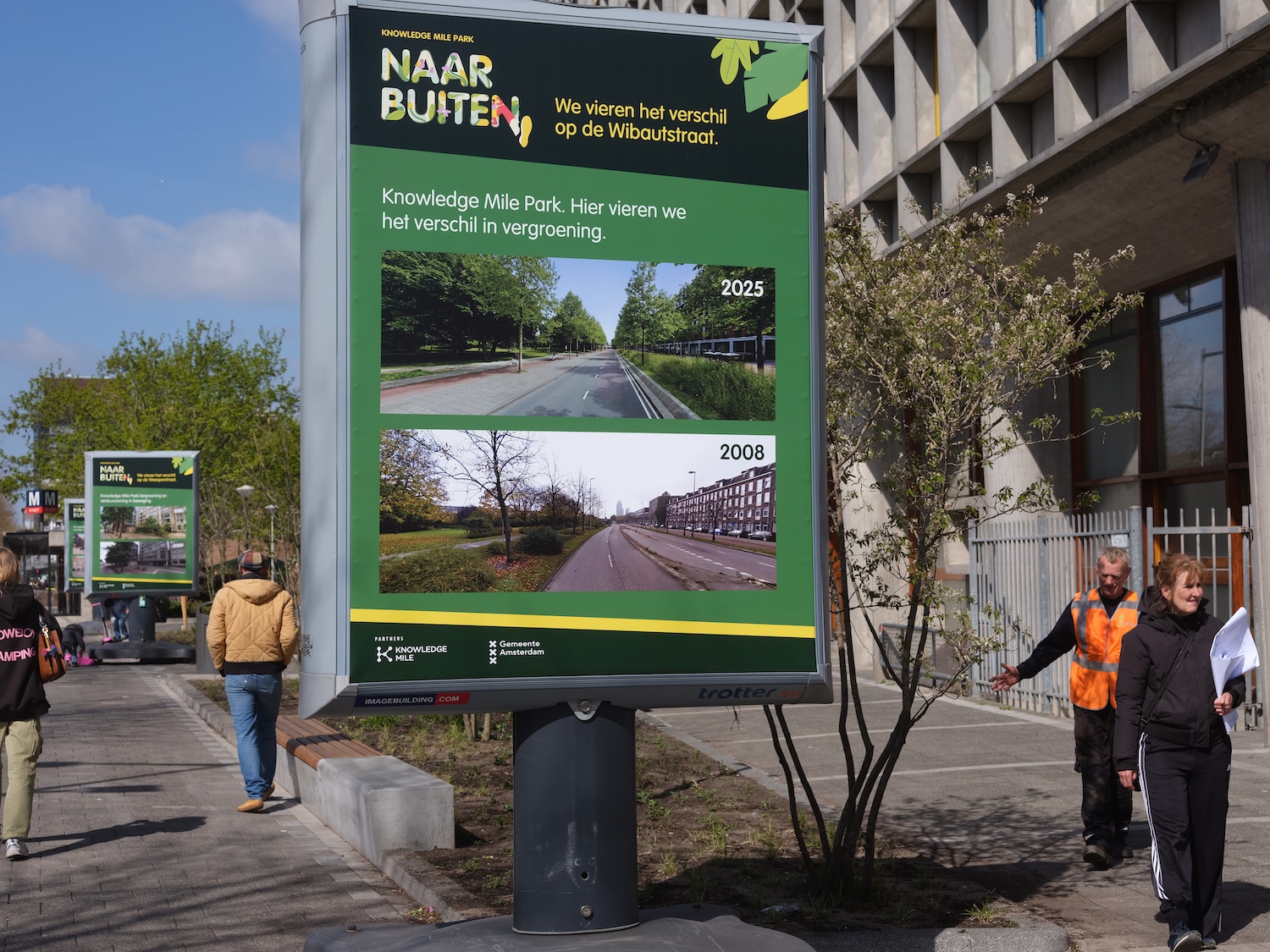 Werkzaamheden en nieuwe bomen in de Wibautstraat: entree Knowledge Mile Park wordt groener